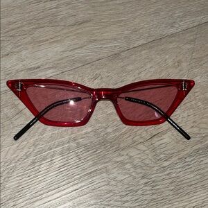 Charles & Keith Red Cat-Eye Sunglasses